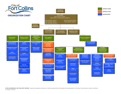 ORGANIZATION CHART - City of Fort Collins