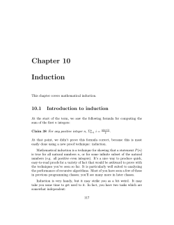 Chapter 10 Induction