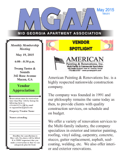 2015 MGAA Newsletter â May - Middle Georgia Apartment Association