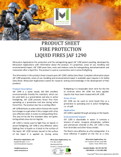 product sheet fire protection liquid fires jaf 1290