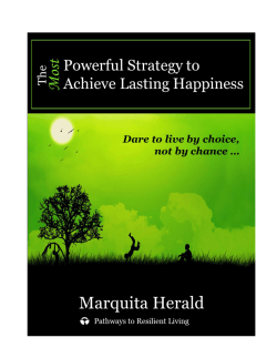 The Most Powerful Strategy to Achieve Lasting Happiness
