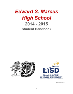Student Handbook - Marcus High School