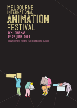 MIAF 2014 Catalogue - Melbourne International Animation Festival