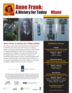 Anne Frank: - Florida International University