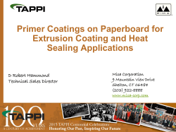 primers on paperboard for extrusion coating and heat - Mica-Corp