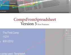 CompsFromSpreadsheet 5 New Features PDF
