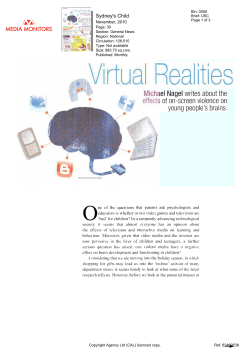 Virtual realities - Dr Michael Nagel