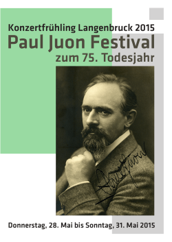 Paul Juon Festival 2015