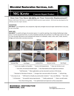 Product Brochure - Microbial Restoration Services