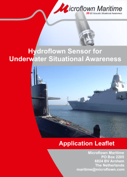 Hydroflown Sensor for Underwater Situational Awareness