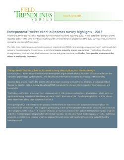 2013 Client Outcomes Highlights