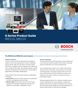 G Series Product Guide B9512G, B8512G