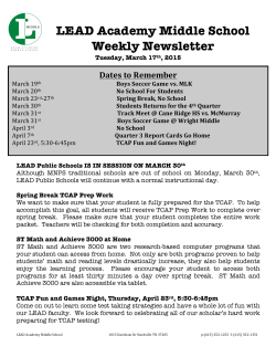 (LMS) Newsletter March 17, 2015