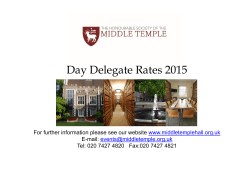 Day Delegate Rates 2015