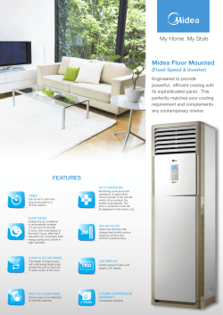 Floor Mounted Aircon Product Brochure