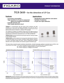 TGS 2610 - for the detection of LP Gas - Figaro USA