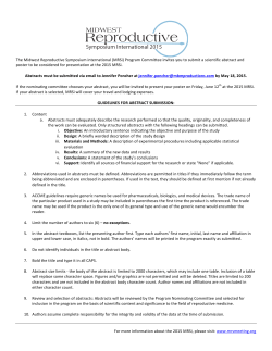 attached guidelines - Midwest Reproductive Symposium