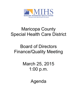 Maricopa County Special Health Care District Board of Directors