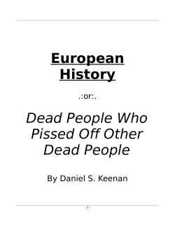 European History Dead People Who Pissed Off Other