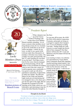 WSR April 2015c - Ulysses Club Inc. | MILDURA BRANCH
