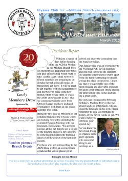 WSR March 2015c.pub - Ulysses Club Inc. | MILDURA BRANCH