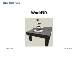 QuB World 3D Tutorial