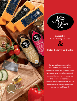 Specialty Food Components Retail Ready Food