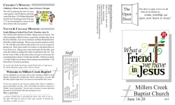 June 14 2015 OD - Millers Creek Baptist Church