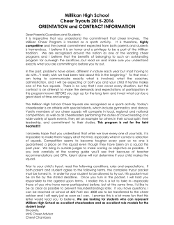 orientation & contract information