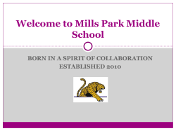 Welcome to Mills Park Middle School