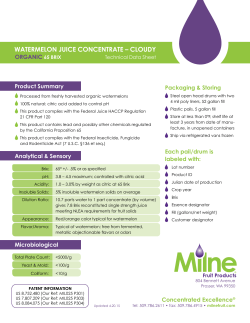 Specification - Milne Fruit Products