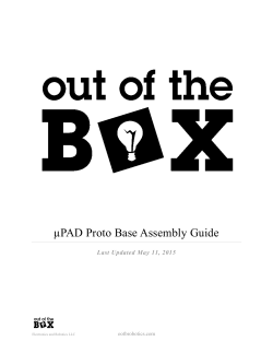 uPAD Proto Base Assembly Guide