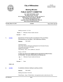 PUBLIC SAFETY COMMITTEE on 2015-03