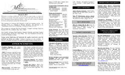 March 22 - Milwood Christian Reformed Church