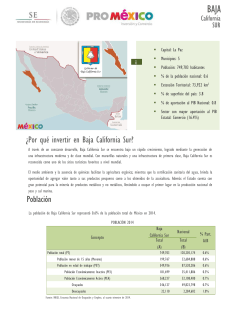 PoblaciÃ³n Â¿Por quÃ© invertir en Baja California Sur?