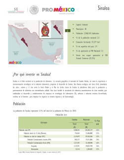 Sinaloa - Mapa de InversiÃ³n en MÃ©xico