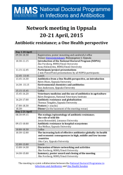 Network meeting in Uppsala 20-21 April, 2015 - mims