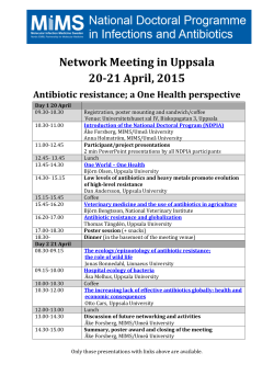 Network Meeting in Uppsala 20-21 April, 2015 - mims