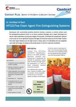 HFC227ea Clean Agent Fire Extinguishing Systems