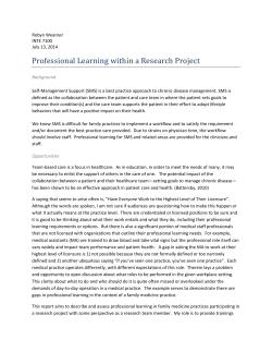 Professional Learning within a Research Project