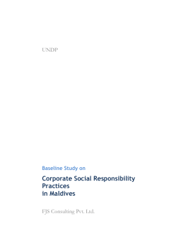 Corporate Social Responsibility Practices in Maldives