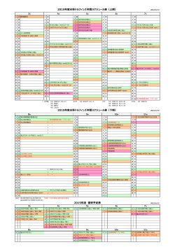 2015å¹´åº¦æ°´åãã«ãã£ã³ãºå¹´éã¹ã±ã¸ã¥ 2