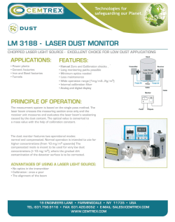 LM 3188 - LASER DUST MONITOR