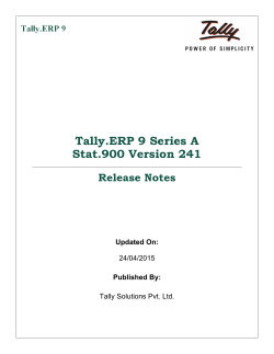 Tally.ERP 9 Series A Stat.900 Version 241