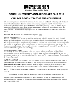 SOUTH UNIVERSITY ANN ARBOR ART FAIR 2015