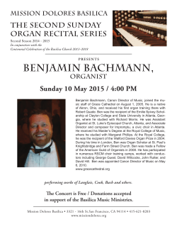 Benjamin Bachmann, Organist