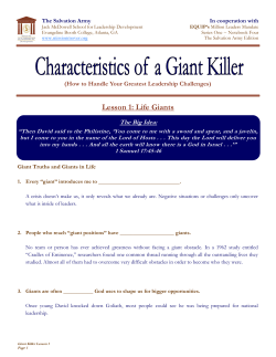 Characteristics of a Giant Killer