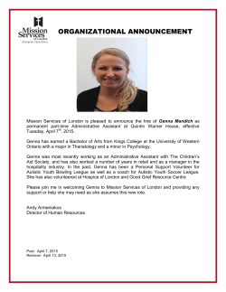 Mandich Genna 04-15 - Mission Services of London