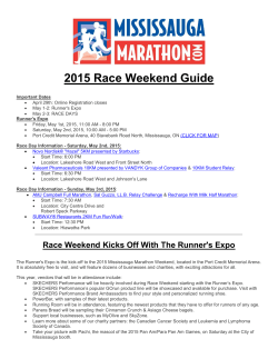 2015 Race Weekend Guide