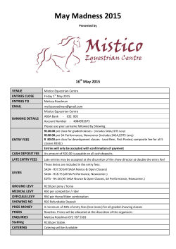 May Madness 2015 - Mistico Equestrian Centre